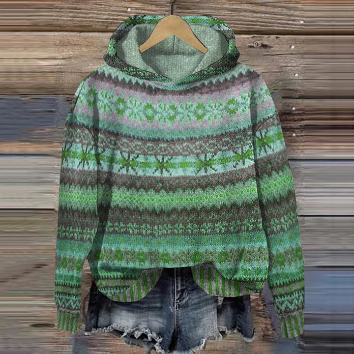 Liane Retro Hooded Sweatshirt