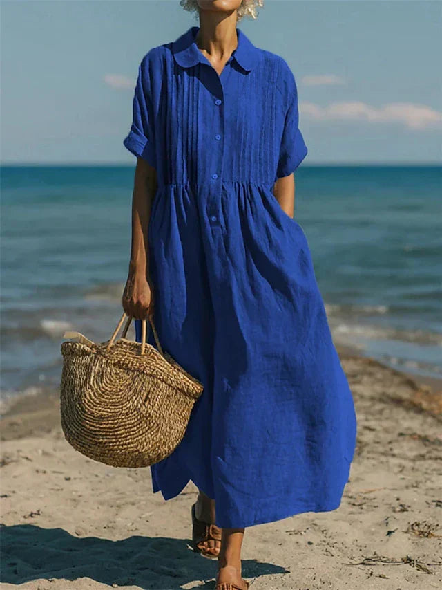 Robe midi boutonnée Arianne