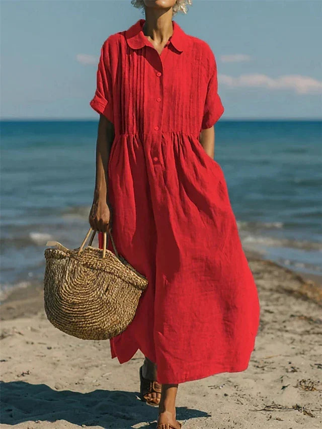 Robe midi boutonnée Arianne