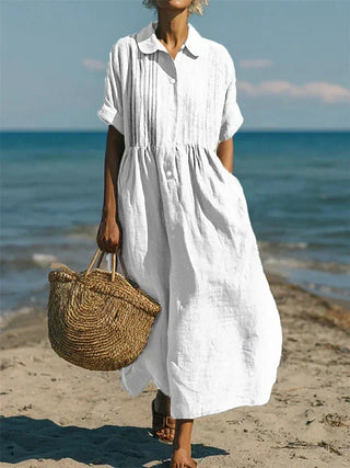 Robe midi boutonnée Arianne