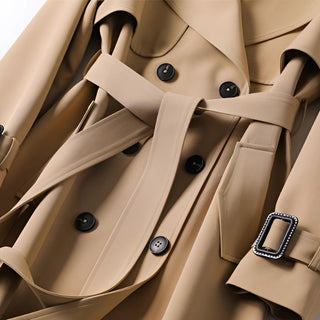 Sophia Double-Breasted Trench Coat