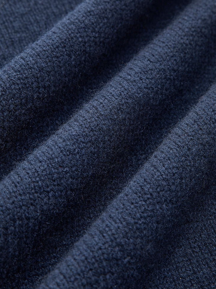 2-in-1 Panel Lapel Sweater