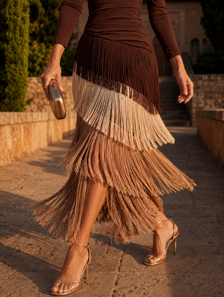 Dora Fringe Midi Dress