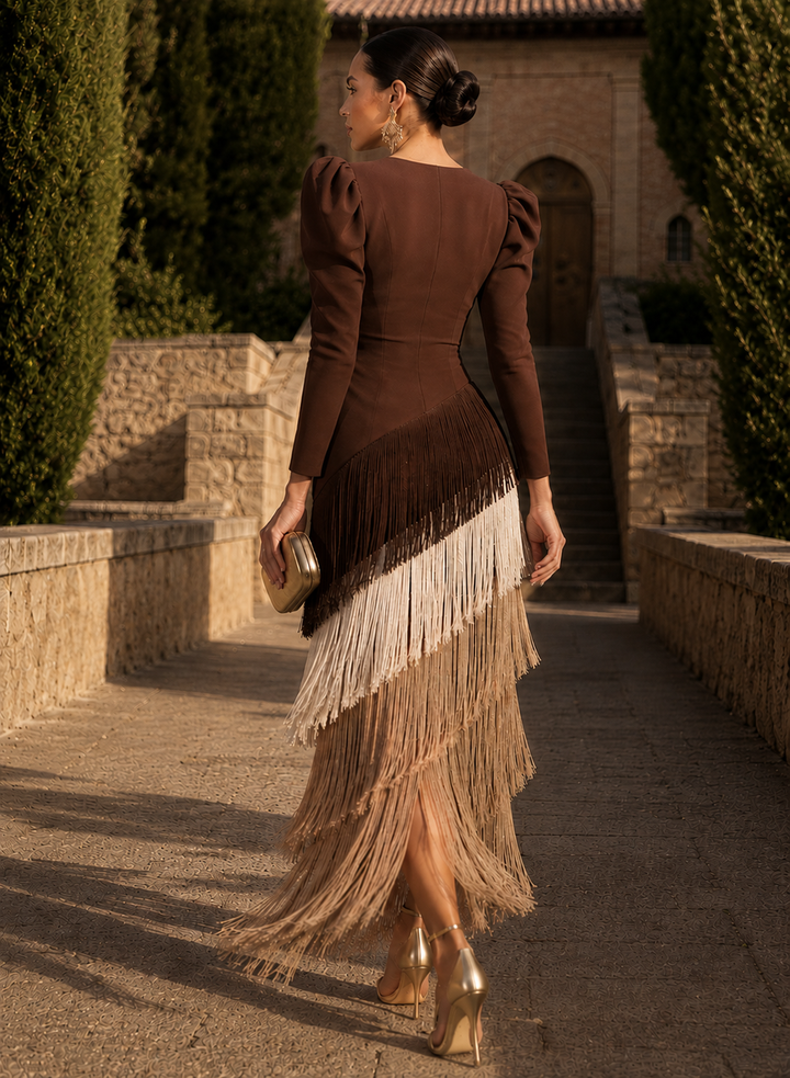 Dora Fringe Midi Dress