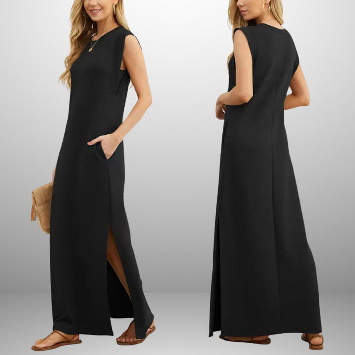 Emma Flowing Wrinkle-Free Maxi Dress