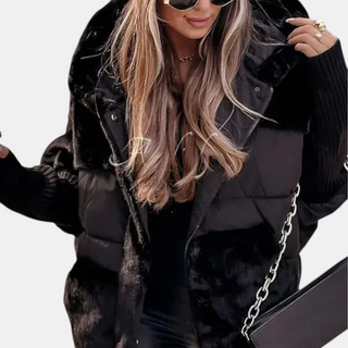 Juno Oversized Patchwork Puffer Jacket