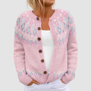 Elva Printed Loose Cardigan