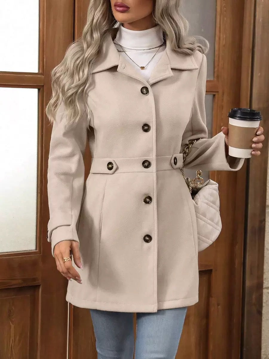 Elena Classic Belted Coat