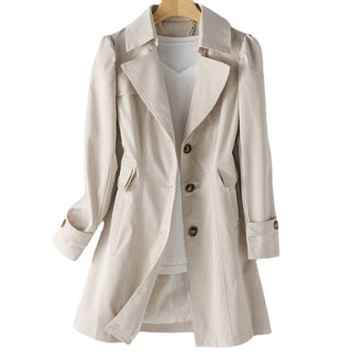 Sophie Notched Collar Trench Coat