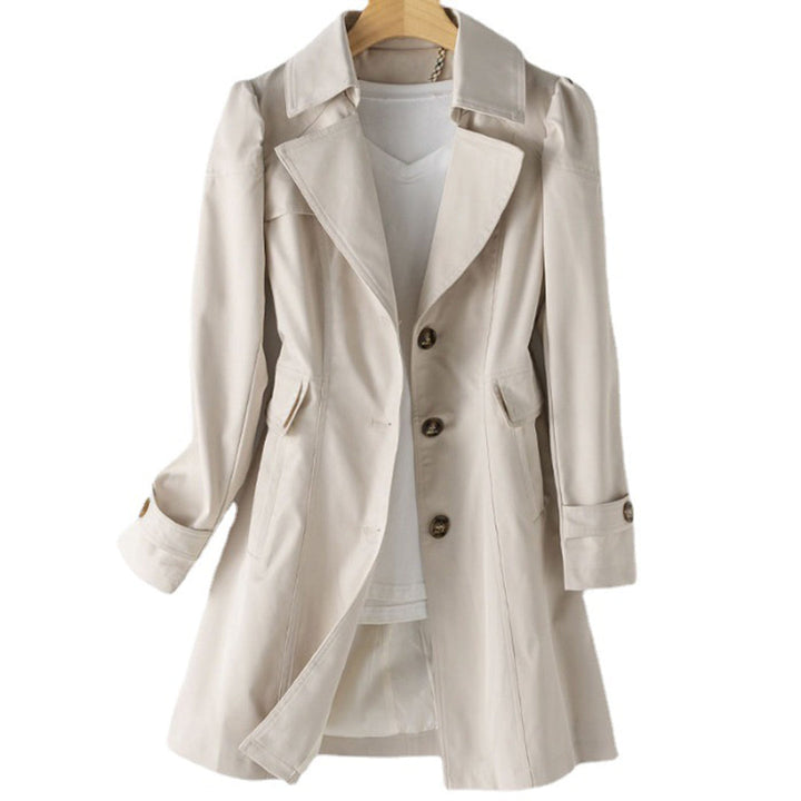 Sophie Notched Collar Trench Coat