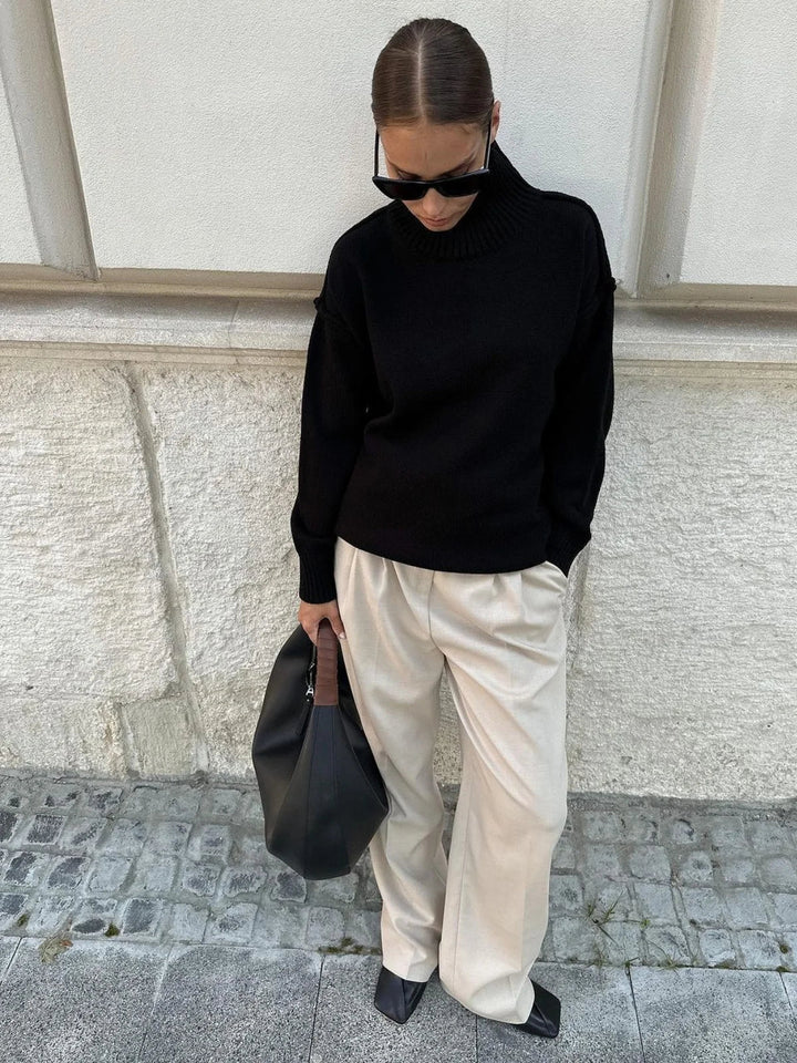 Chloe Soft Mock Neck Sweater
