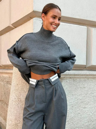 Chloe Soft Mock Neck Sweater