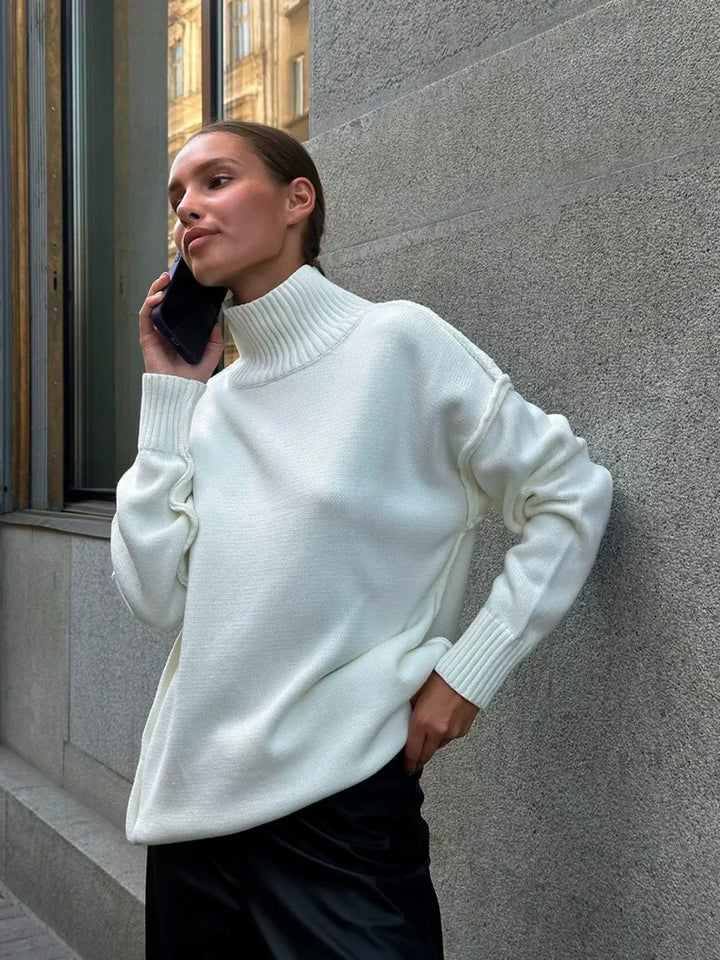 Chloe Soft Mock Neck Sweater