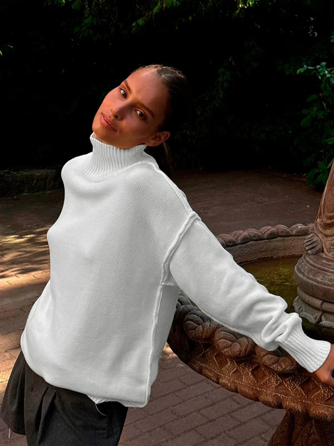 Chloe Soft Mock Neck Sweater