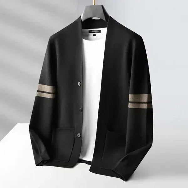 David Men's Casual Button Cardigan