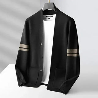 David Men's Casual Button Cardigan