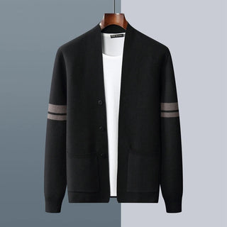 David Men's Casual Button Cardigan