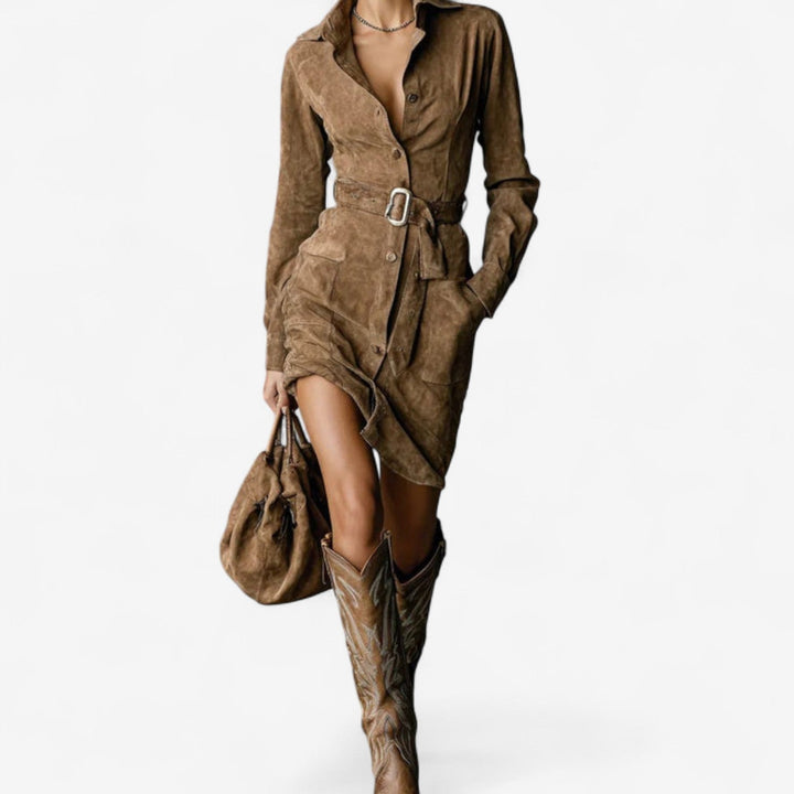 Betty Structured Robe Dress