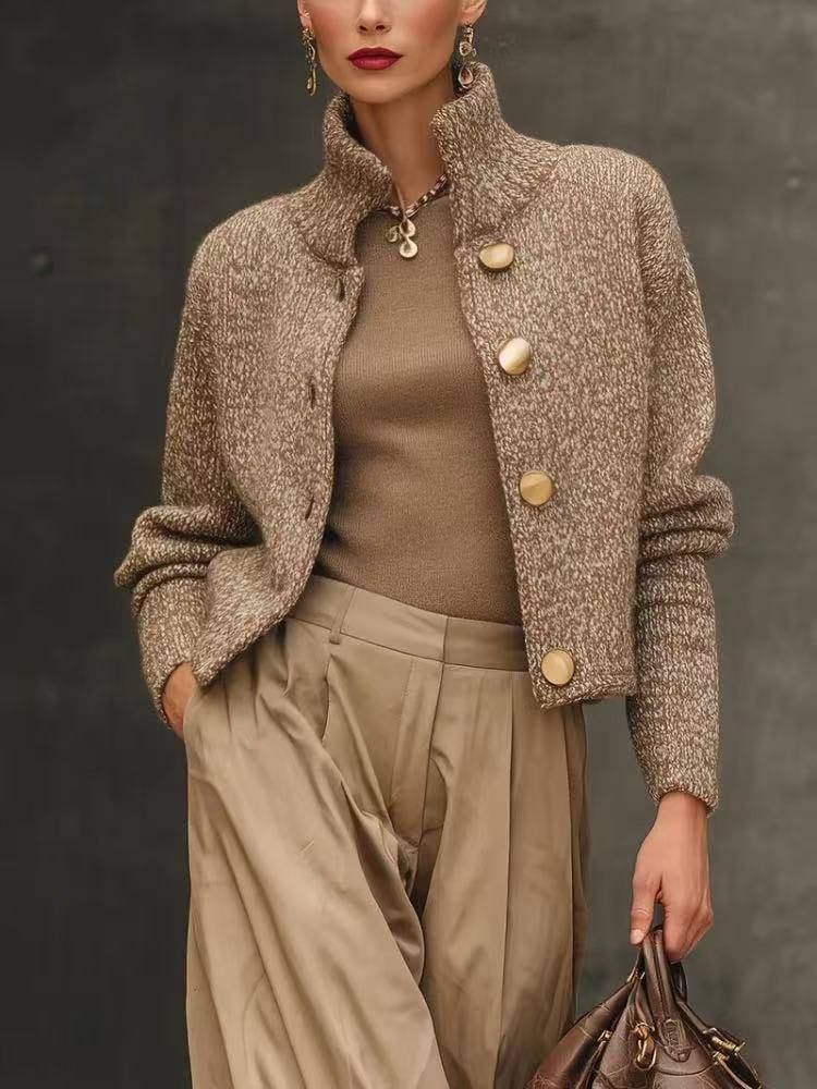 Mara Short Turtleneck Cardigan