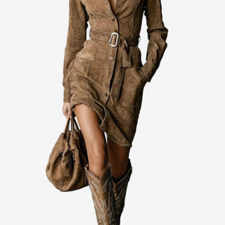Betty Structured Robe Dress