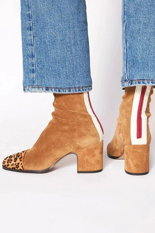 Beth Square Toe Block Heel Boots
