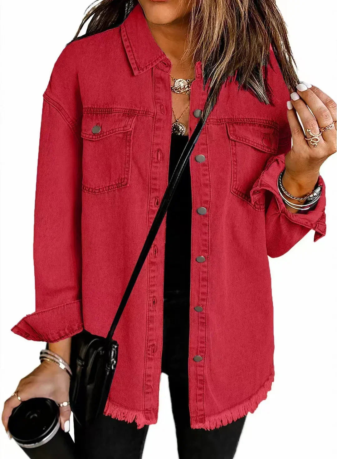 Louisa Classic Denim-Style Jacket