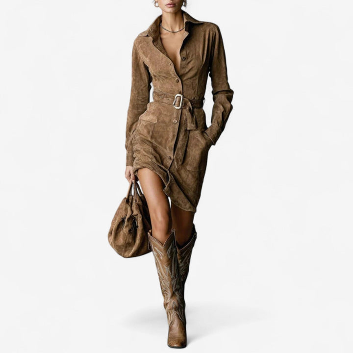 Betty Structured Robe Dress