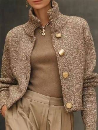 Mara Short Turtleneck Cardigan