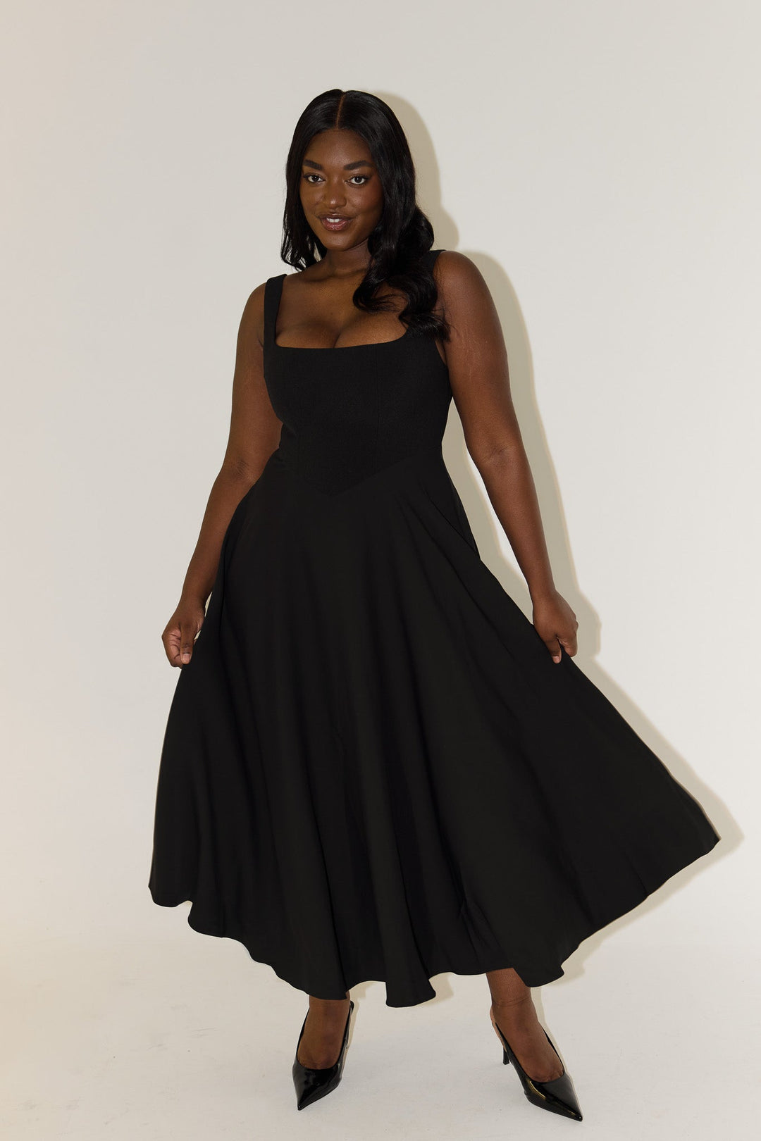 Amelia Timeless Flowing Midi Dress