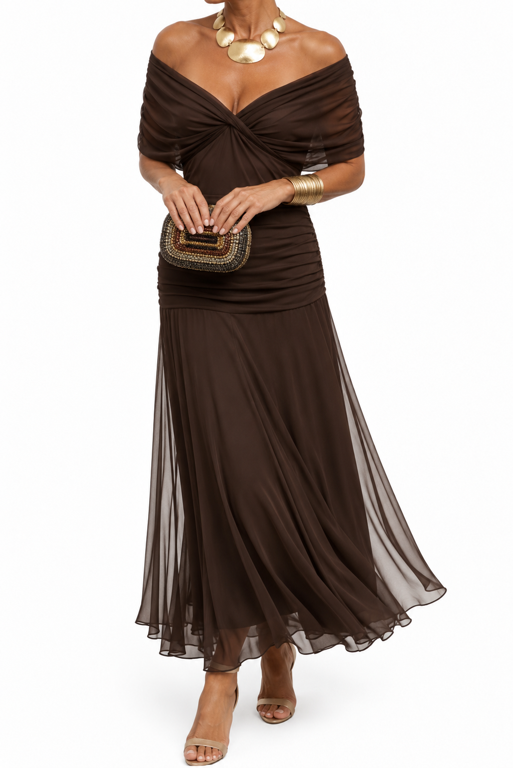 Mikaela Off-Shoulder Mermaid Maxi Dress