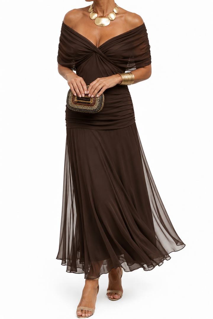 Mikaela Off-Shoulder Mermaid Maxi Dress