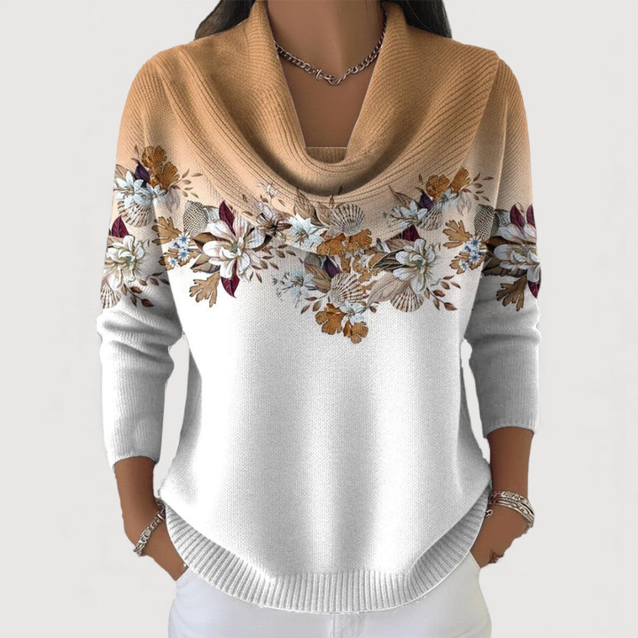 Amor Floral Soft Collar Pullover
