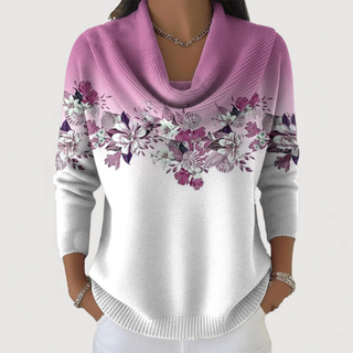 Amor Floral Soft Collar Pullover