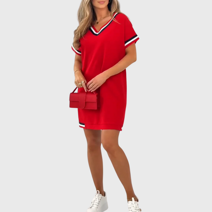 Victoria Sporty Short Sleeve Dress