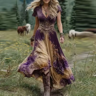 Celestine Floral Flowing Dress