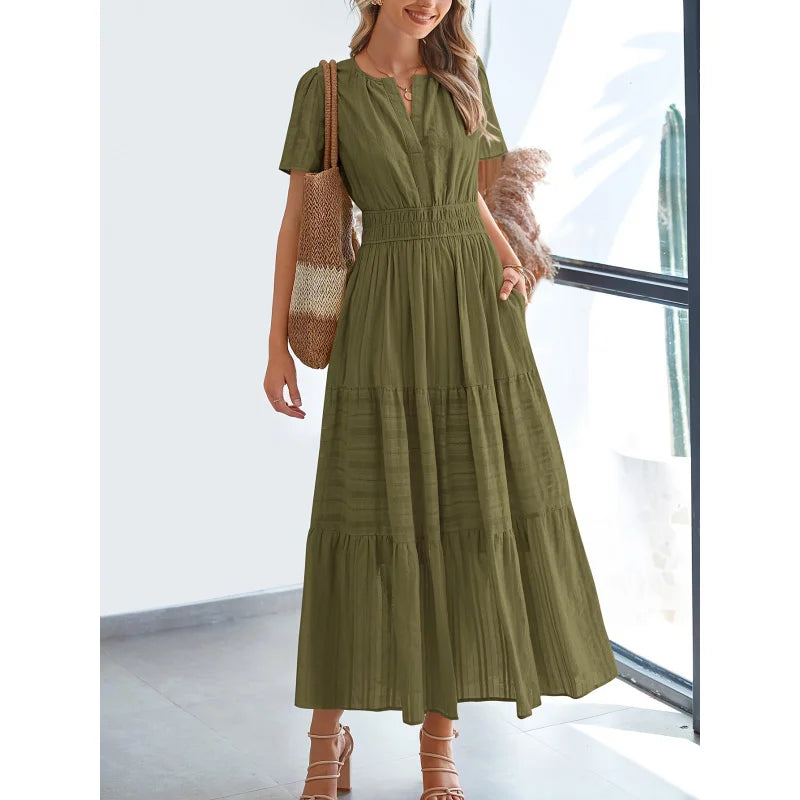 Natalie Elegant Flattering Dress