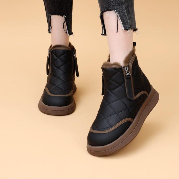 Zorey Dual-Zip Snow Boots