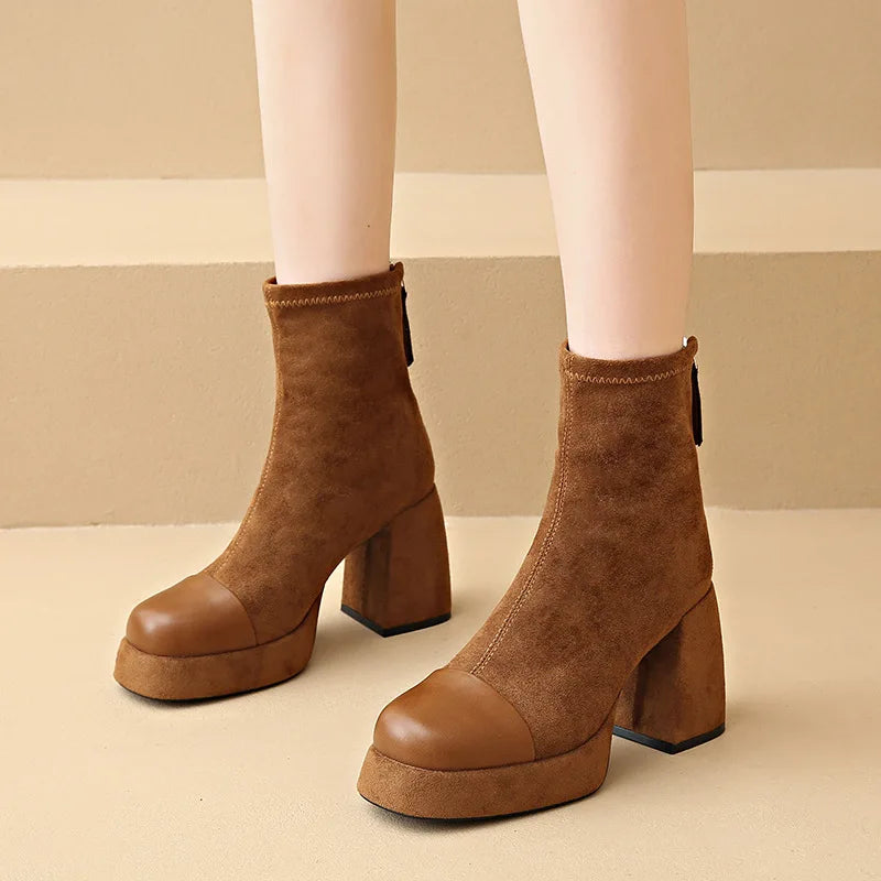 Vento Block Heel Boots