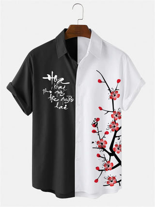 Ink Style Short-Sleeved Shirt