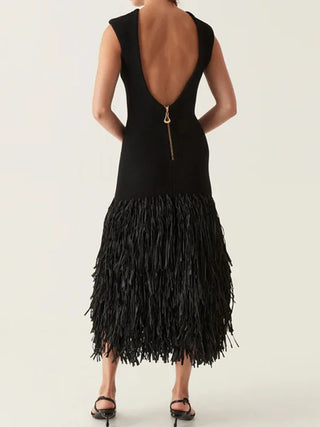 Ana Fringe Maxi Dress