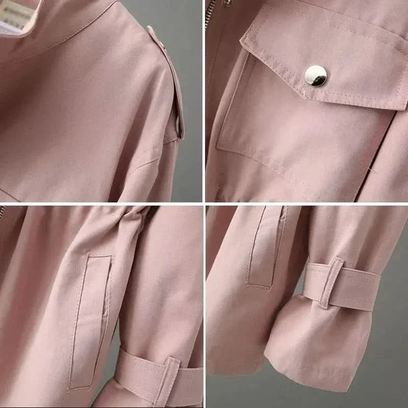 Amélie Double-Breasted Belted Overcoat