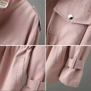 Amélie Double-Breasted Belted Overcoat
