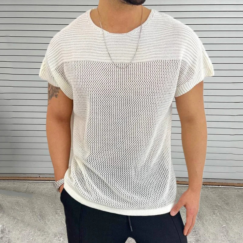 Mode Open-Panel O-Neck Tee