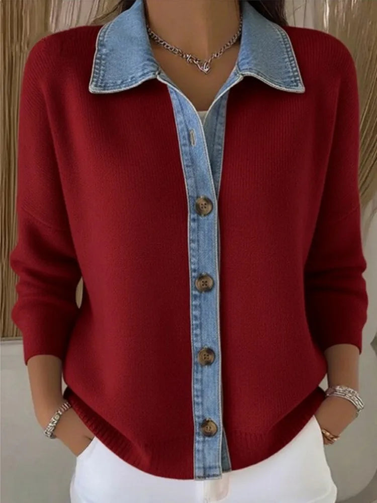 Leonie Contrast Collar Pullover