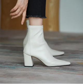 Refina Square Toe Ankle Boots