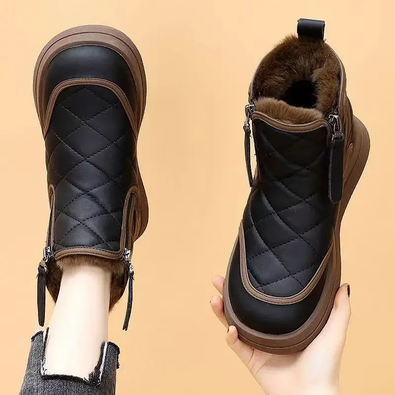 Zorey Dual-Zip Snow Boots
