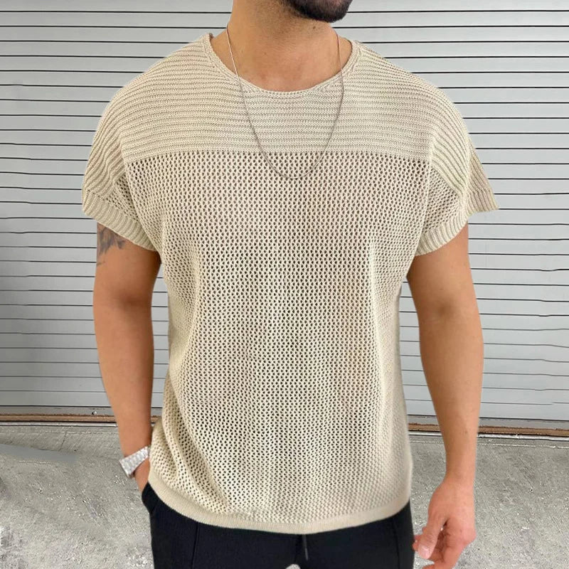 Mode Open-Panel O-Neck Tee
