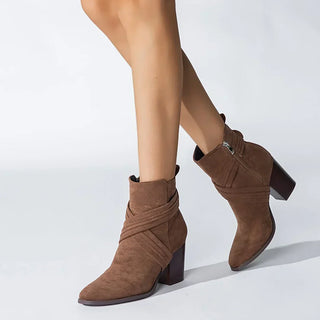 Jia Pointed Toe Ankle Boots