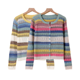 Myrna Vintage Striped Vest