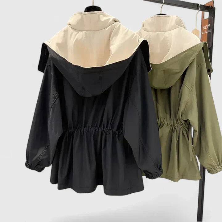 Rebekkah Belted Shower-Resistant Jacket